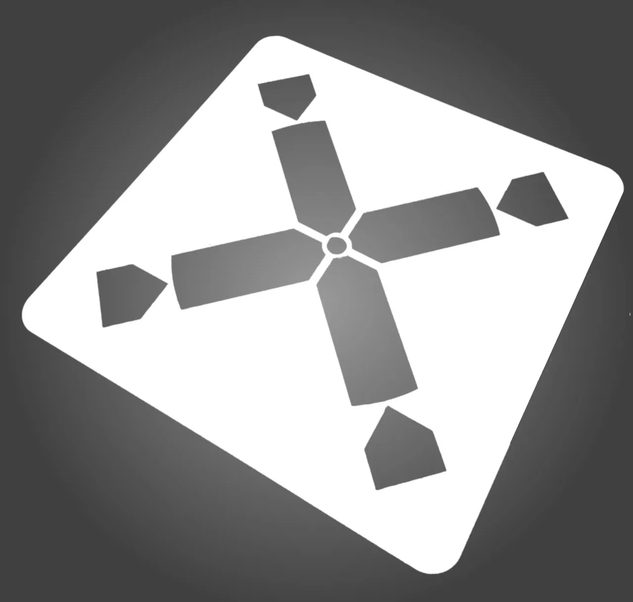 RoboDot ground control point stencil for drone mapping