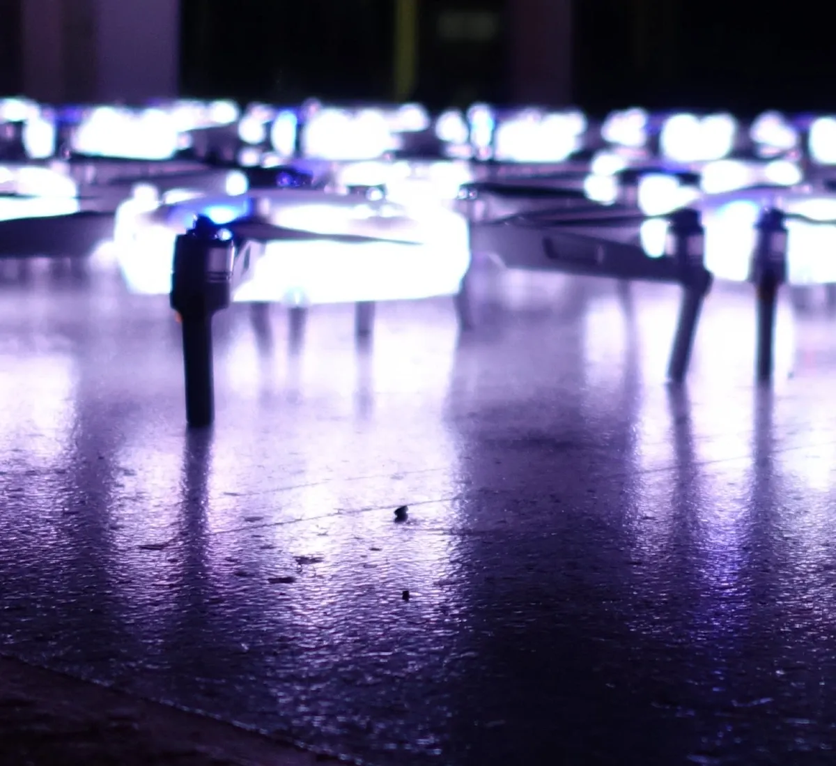 RoboGlow light show drone by Robota
